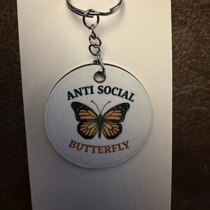 Anti Social Keychain